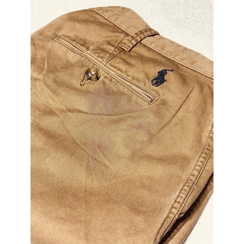 Polo Ralph Lauren Men's Classic Fit Chino Shorts 34W Dark Khaki Flat Front